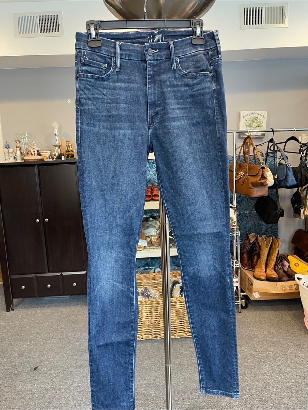 MOTHER Looker Jeans Size 28 Good For You Dark Wash high waist